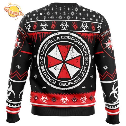 Resident Evil Umbrella Co. Christmas Ugly Sweater