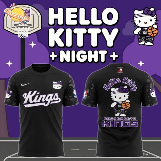 Sacramento Kings 2024 Hello Kitty Night Premium Limited T-shirt