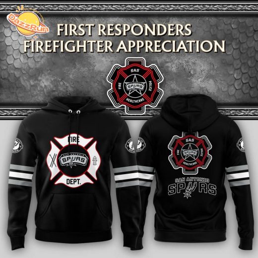 San Antonio Spurs 2024 Firefighter Appreciation Limited Edition Hoodie