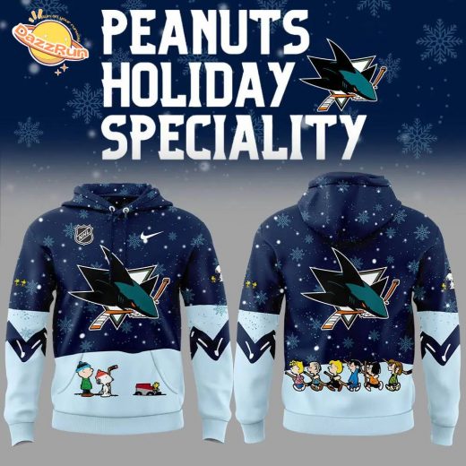 San Jose Sharks Peanuts & Snoopy Night Hoodie – Nike 2024