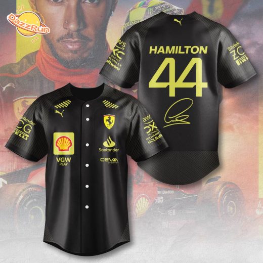 Scuderia Ferrari x Lewis Hamilton Limited Edition Baseball Jersey (2024 Collection)