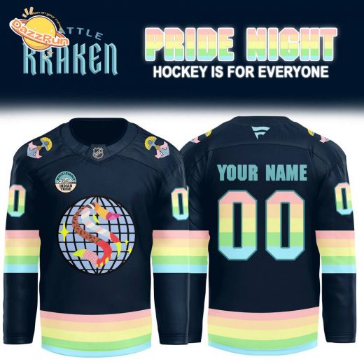 Seattle Kraken 2024 NHL Pride Night Premium Limited Custom Jersey