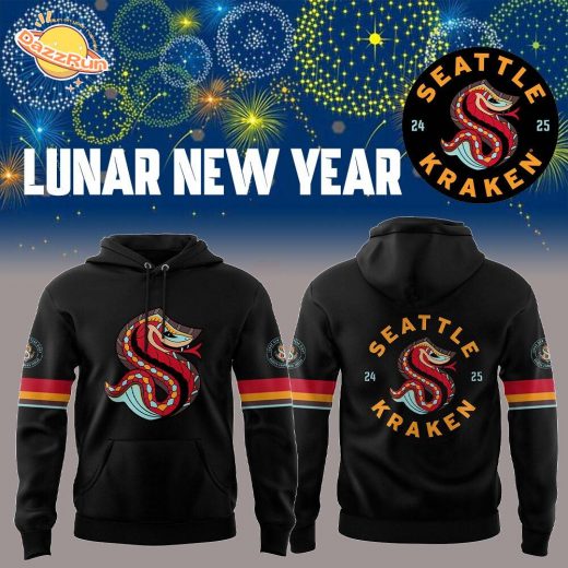 Seattle Kraken Lunar New Year 2024 Limited Edition Pullover Hoodie