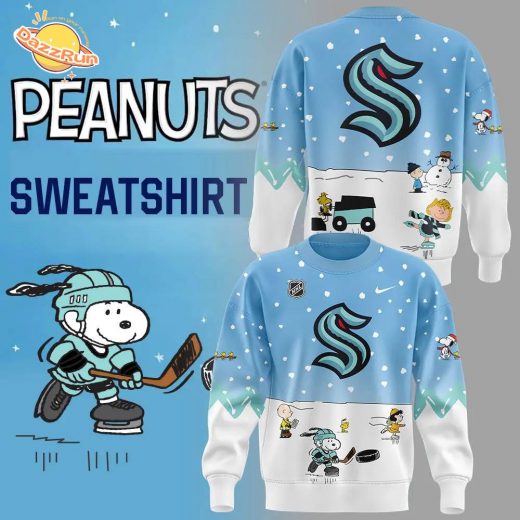 Seattle Kraken Peanuts & Snoopy Night Nike Sweatshirt – 2024 Edition