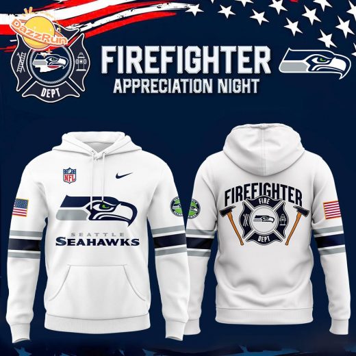 Seattle Seahawks 2024 Firefighter Appreciation Night Premium Limited Pullover Hoodie