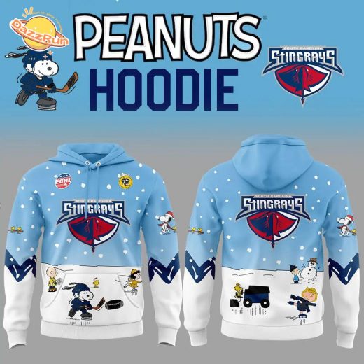 South Carolina Stingrays Peanuts Night Specialty Hoodie – 2024 Edition