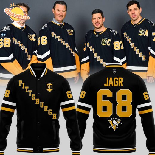 Special Edition “Forever JAGR 68” Bomber Jacket – Pittsburgh Penguins Fan Gear 2024