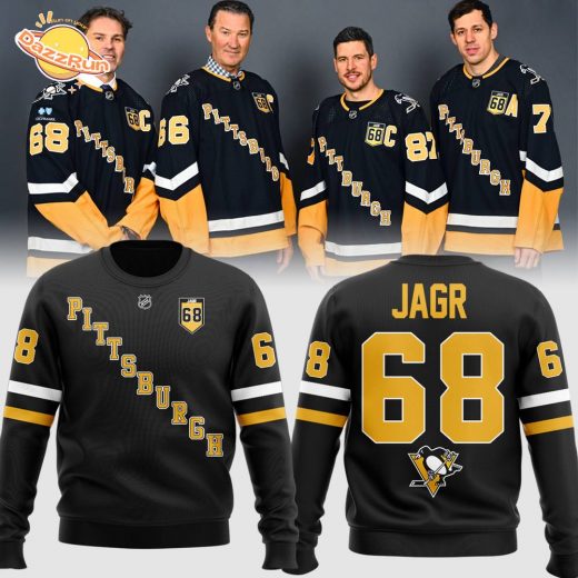 Special Edition “Forever JAGR 68” Sweatshirt – Pittsburgh Penguins Fan Gear 2024