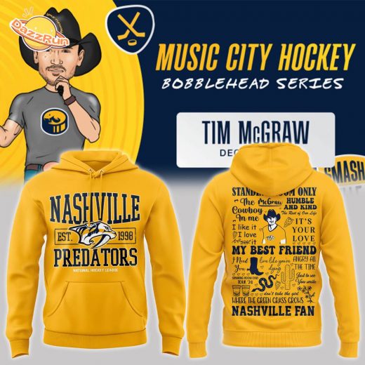 Special Tim McGraw Nashville Predators 2024 Hoodie – Music City Edition