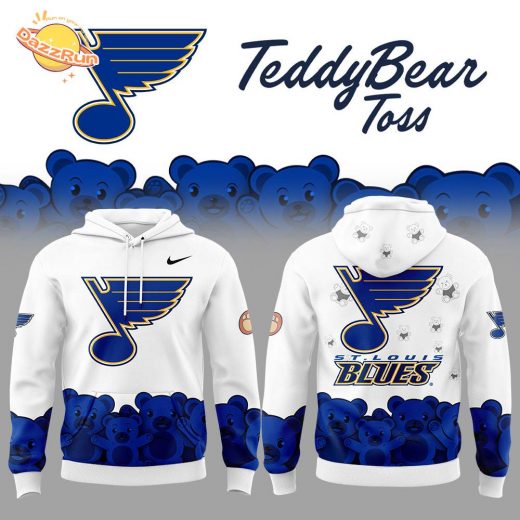 St. Louis Blues 2024 Teddy Bear Toss Nike Hoodie