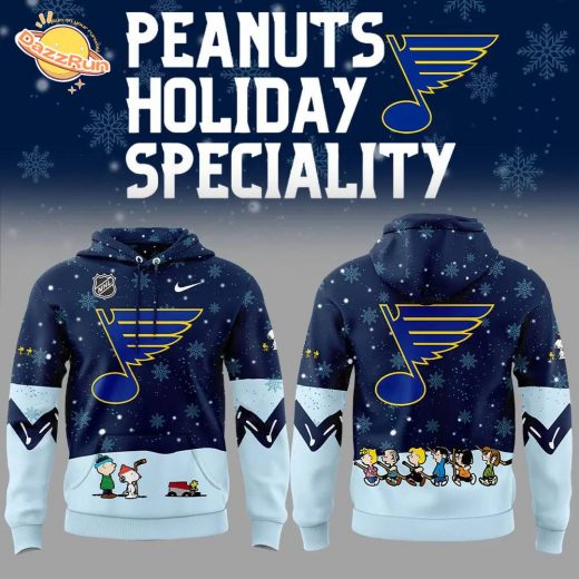 St. Louis Blues Peanuts & Snoopy Night Nike Hoodie – 2024 Edition