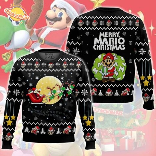 Super Mario Christmas Ugly Sweater Holiday Edition