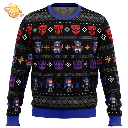 Transformers Xmas in Disguise Ugly Christmas Sweater