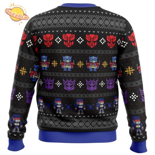 Transformers Xmas in Disguise Ugly Christmas Sweater