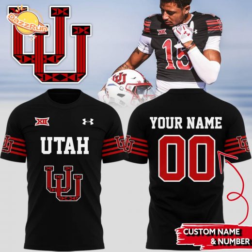 Utah Football Team Custom Name & Number Limited Edition T-Shirt – 2024