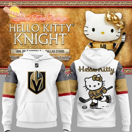 Vegas Golden Knights x Hello Kitty 2024 Hoodie