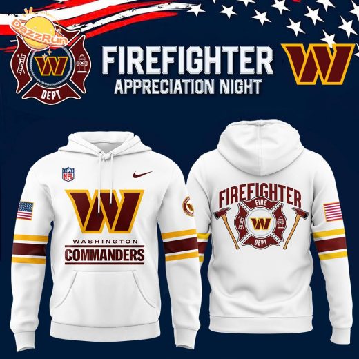 Washington Commanders x 2024 Firefighter Appreciation Night Premium Limited Pullover Hoodie