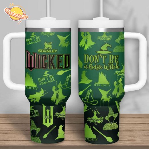 wicked don’t be a basic witch 40oz Tumbler With Handle