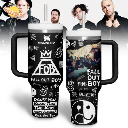 40oz Fall Out Boy Tumbler with Handle 2024 Edition