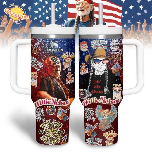 40oz Handle Tumbler – Long Live Willie Nelson Edition