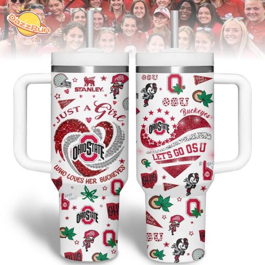 40oz Tumbler With Handle – Ohio State Gear, Let’s Go Usu