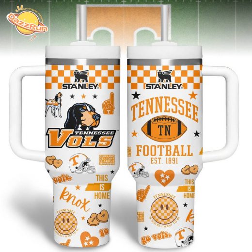 40oz Tumbler With Handle tennessee vols