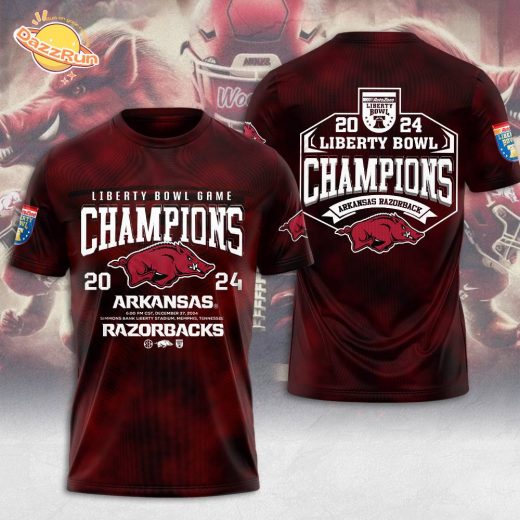 Arkansas Razorbacks Football 3D T-shirt – Limited Edition Fan Gear