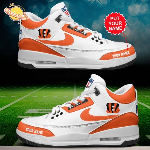 Cincinnati Bengals Air Jordan 3 Shoes Personalized – Custom Fan Gear