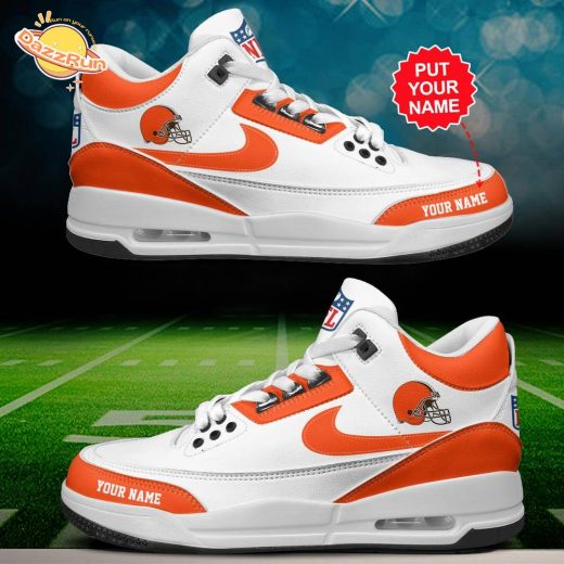 Cleveland Browns Air Jordan 3 Shoes Personalized – Custom Fan Shoes