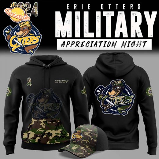 Erie Otters Military Appreciation 2024 Pullover Hoodie