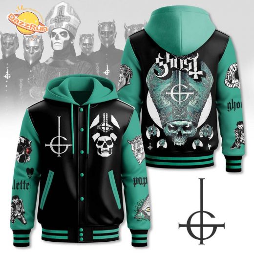 Ghost Band Hooded Baseball Jacket Concert Tour Edition