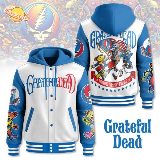 Grateful Dead Hooded Baseball Jacket Retro Style