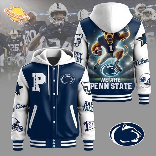 Hooded Baseball Jacket – We Are Penn State Nittany Lions