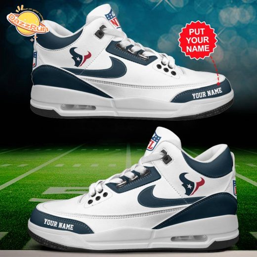 Houston Texans Air Jordan 3 Shoes Personalized – Custom Fan Gear