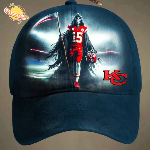 Kansas City Chiefs Dark Grim Reaper Football Hat