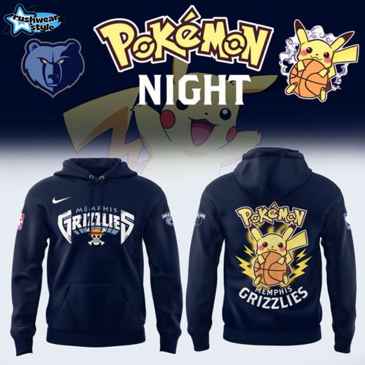 Limited Edition Memphis Grizzlies x Pokémon Night Hoodie 2025