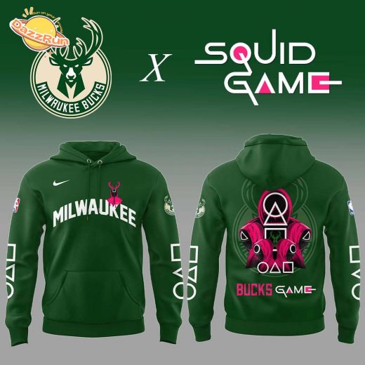 Limited Edition Milwaukee Bucks x Squid Game Hoodie 2025