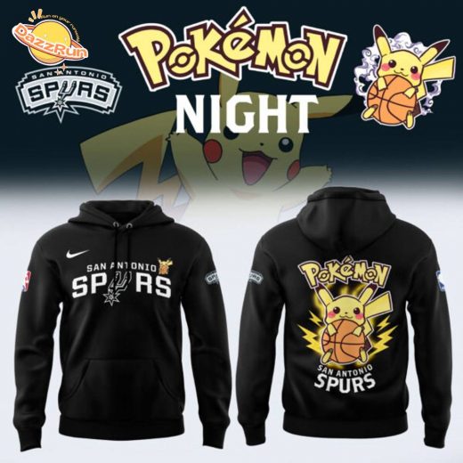 Limited Edition San Antonio Spurs x Pokémon Night Hoodie 2025