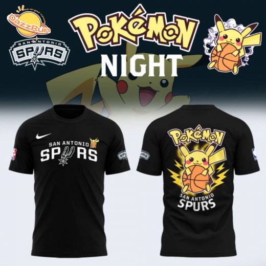 Limited Edition San Antonio Spurs x Pokémon Night T-shirt 2025