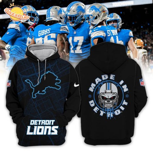 Love Football 2024 New Detroit Lions 3D Hoodie – Made in Detroit