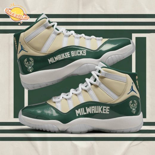 MIL Bucks 2024 Emirates National Basketball Championship Air Jordan 11 Sneakers