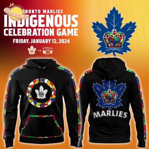 Men’s Toronto Marlies Black Indigenous Celebration Game Premium Hoodie 2025