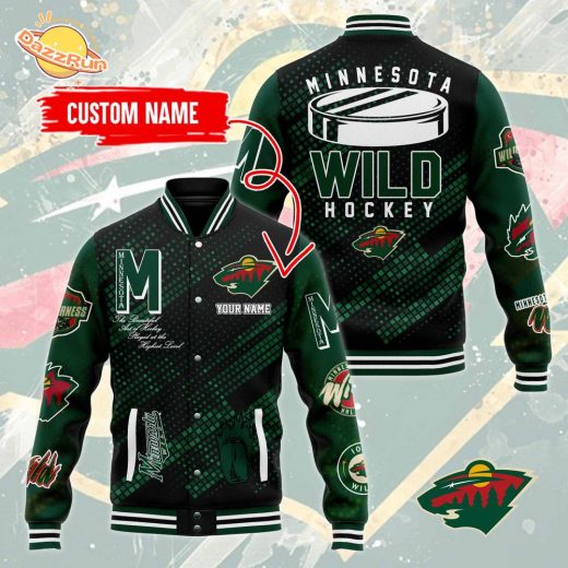 Minnesota Wild Bomber Jacket 2024 New Edition