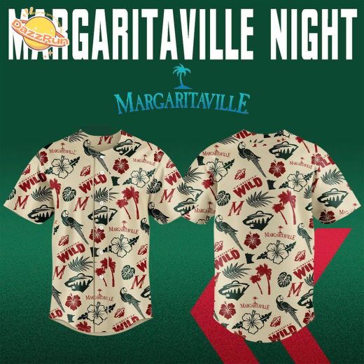 Minnesota Wild x Margaritaville Night Premium Baseball Jersey – Limited Edition