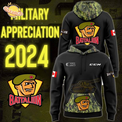 North Bay Battalion Military Appreciation 2024 Hoodie Edition