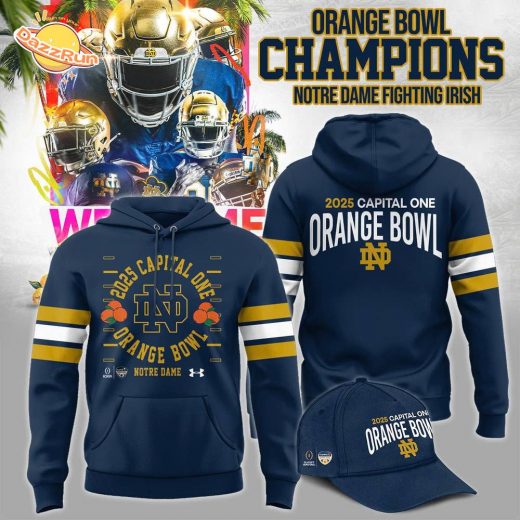 Notre Dame Fighting Irish 2025 Orange Bowl Champions Hoodie