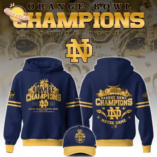 Notre Dame Fighting Irish 2025 Orange Bowl Champions Limited Edition Hoodie