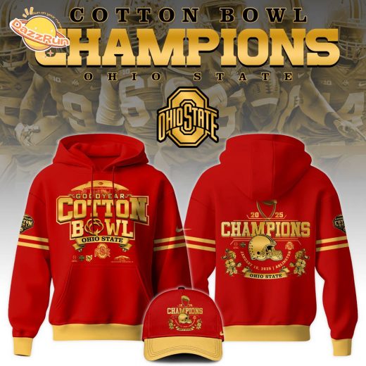 Ohio State Buckeyes 2025 NCAA Cotton Bowl Champions Limited Edition Hoodie