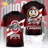 Ohio State Buckeyes 2025 Rose Bowl Game Champion 3D T-shirt