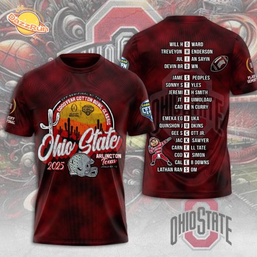 Ohio State Buckeyes Football 3D T-shirt – Special Edition Design